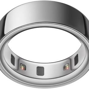 Oura Ring 4 - Silver - Size 10 - Smart Ring - Size First with Oura Ring 4 Sizing Kit - Sleep Tracking Wearable - Heart Rate - Fitness Tracker - Up to 8 Days of Battery Life