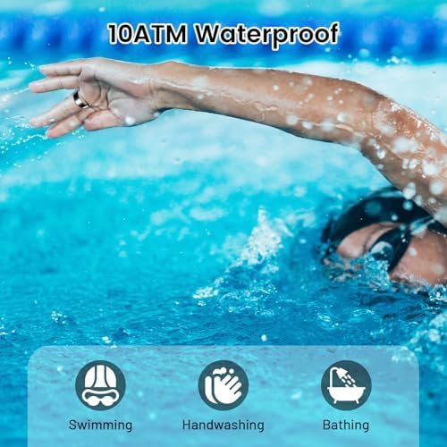 Smart Ring for Women & Men, Smart Ring Health Tracker, Heart Rate Monitor Sleep Ring, Waterproof Fitness Ring, Long Lasting Battery Smart Rings (Silver, #7) - Image 5