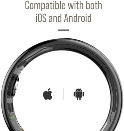 Herz P1 Smart Ring for Women & Men - (Size 13) 24/7 Health Metrics Fitness Ring, Tracks 20+ Biometrics, 6 Day Battery Life, Waterproof Stainless Steel, Free APP for iOS Android, No Subscription - Image 7