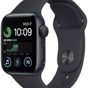 Apple Watch Series 7 (GPS, 45mm) Midnight Aluminum Case with Midnight Sport Band (Renewed)