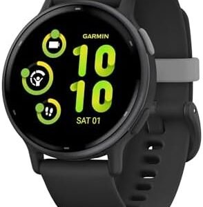 Garmin vívoactive 5, Health and Fitness GPS Smartwatch, AMOLED Display, Up to 11 Days of Battery, Black