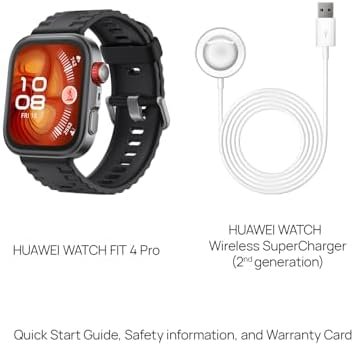 HUAWEI Watch FIT4 Pro Smartwatch, 1.82" Sapphire Display Titanium Alloy Bezel, Up to 10-Day Battery Life, Dual Band GPS, Golf Courses map, 40 m Free Diving, Compatible with Android iOS, Black - Image 11