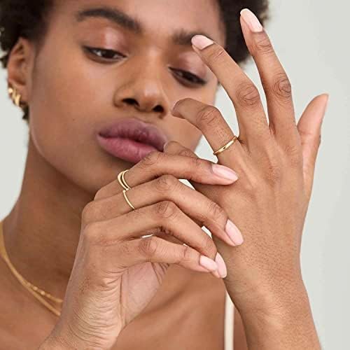 10 PCS 14K Gold Plated Rings Set for Women, Dainty Gold Knuckle Ring Non Tarnish, Simple Thumb Stacking Rings Pack Size 6/7/8/9/10 - Image 7