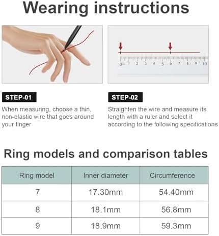 Smart Ring for Women & Men - Health & Fitness Tracker with Heart Rate, Blood Oxygen, Sleep Monitoring, 128 Sports Modes, IP68 Waterproof, Gesture Control, No Subscription Fees (8#) - Image 6