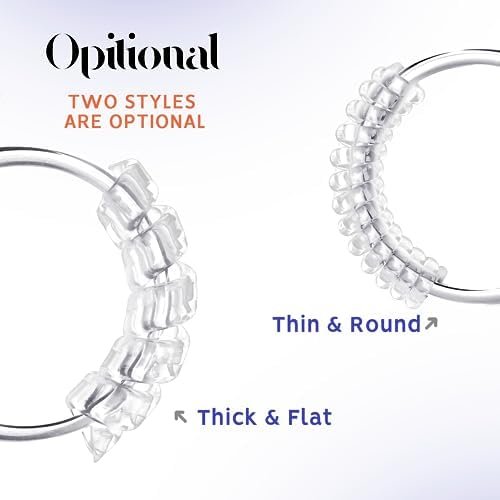 Ring Size Adjuster for Loose Rings,12 Pack-4 Sizes Invisible Transparent Silicone Guards Clip Jewelry Fitter Resizer,Fit Almost Any Ring for Women and Men - Image 6