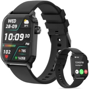 Smart Watch for Women Men, 1.83" HD Smartwatch with 120 Sports Modes, Heart Rate/Sleep Monitor, IP67 Waterproof, Bluetooth Call & Music Control for iPhone/Android