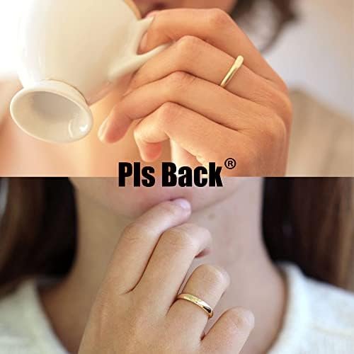 10 PCS 14K Gold Plated Rings Set for Women, Dainty Gold Knuckle Ring Non Tarnish, Simple Thumb Stacking Rings Pack Size 6/7/8/9/10 - Image 9