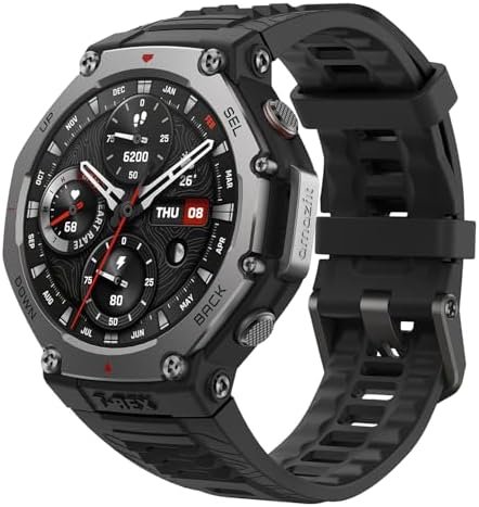 Amazfit T-Rex 3 Outdoor Smart Watch 48mm AMOLED Display, Offline Maps & Navigation, 6 Satellite Systems Dual Band GPS, 27 Days Battery Life, 170+ Sports Mode, 45m Freediving for Android, iPhone