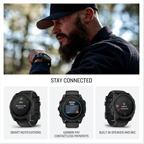Garmin tactix® 8 51mm, Solar Charged Display, Elite, Premium Tactical GPS Smartwatch, Includes Applied Ballistics Elite™ Solver, Titanium Bezel, Sapphire Lens, 40-Meter Dive Rating - Image 4