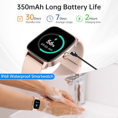 Smart Watch for Men Women with Bluetooth Call & AI Voice, 1.85" HD Fitness Tracker with Heart Rate SpO2 Sleep Monitor, 100+ Sports Modes, Mini Games, IP68 Waterproof Smartwatch for Android iOS Phones - Image 8
