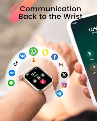 Smart Watch for Women for iPhone&Android: 100 Day+Battery Life, Smart watch(Answer/Make Calls) with 24/7 SpO2 Sleep Heart Rate Monitor,5ATM Waterproof,Fitness Tracker with 120+ Sport,Reloj Inteligente - Image 5