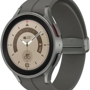 Samsung Galaxy Watch 5 Pro 45mm Smartwatch with GPS, LTE, Sleep Coaching, and Fast Charger - (Renewed)