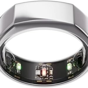 Oura Ring Gen3 Heritage - Silver - Size 8 - Smart Ring - Size First with Oura Ring Gen3 Sizing Kit - Sleep Tracking Wearable - Heart Rate - Fitness Tracker - 5-7 Days Battery Life