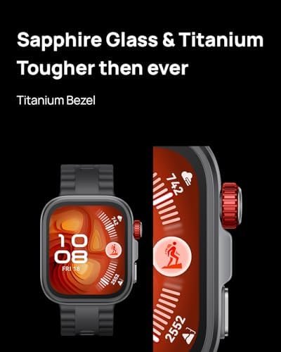 HUAWEI Watch FIT4 Pro Smartwatch, 1.82" Sapphire Display Titanium Alloy Bezel, Up to 10-Day Battery Life, Dual Band GPS, Golf Courses map, 40 m Free Diving, Compatible with Android iOS, Black - Image 5