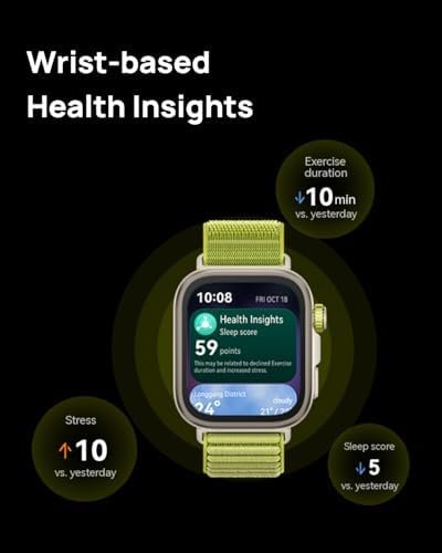 HUAWEI Watch FIT4 Pro Smartwatch, 1.82" Sapphire Display Titanium Alloy Bezel, Up to 10-Day Battery Life, Dual Band GPS, Golf Courses map, 40 m Free Diving, Compatible with Android iOS, Black - Image 9