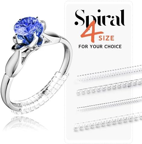 Ring Size Adjuster for Loose Rings,12 Pack-4 Sizes Invisible Transparent Silicone Guards Clip Jewelry Fitter Resizer,Fit Almost Any Ring for Women and Men - Image 2