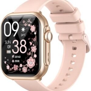 Smart Watch for Women for iPhone&Android: 100 Day+Battery Life, Smart watch(Answer/Make Calls) with 24/7 SpO2 Sleep Heart Rate Monitor,5ATM Waterproof,Fitness Tracker with 120+ Sport,Reloj Inteligente