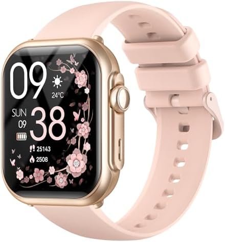 Smart Watch for Women for iPhone&Android: 100 Day+Battery Life, Smart watch(Answer/Make Calls) with 24/7 SpO2 Sleep Heart Rate Monitor,5ATM Waterproof,Fitness Tracker with 120+ Sport,Reloj Inteligente
