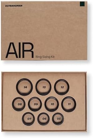 ULTRAHUMAN AIR-Smart Ring Health Tracker, Sleep & Fitness Tracker, Smart Ring for Men/Women, Size First Sizing Kit