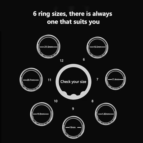 Smart Ring for Men & Women, Health Tracker Fitness Ring with Heart Rate, Blood Oxygen, Sleep Tracker, Step Counter and IP68 Waterproof & Long Endurance, No APP Subscription (Black,10#) - Image 6