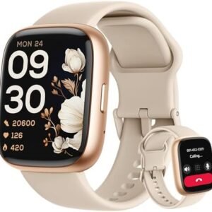 Smart Watch, Alexa Built-in, Answer/Make Calls 44mm Smartwatch Women Men, 1.83" Sports Watch IP68 Waterproof, Heart Rate SpO2 Sleep Stress Monitor, Step Counter Watch for Android & iOS Phone