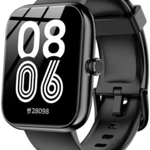 Smart Watch with Alexa Built-in, 1.83" HD Touchscreen, Digital Bluetooth Calling, IP68 Waterproof Fitness Tracker, 120+ Sports Modes, 24/7 Heart Rate/Sleep Monitor for iPhone Android (Black)