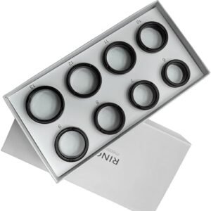 Smart Health Ring Sleep Health Tracker for Women Men with Heart Rate, Blood Oxygen, Sleep Monitor, Steps,Calories, 5ATM Waterproof for iPhone/Android, No Subscription Fee(Only Sizing Kit)