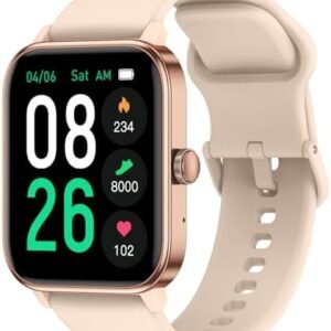 EURANS Smart Watch 45mm, Fitness Watch with Heart Rate/Sleep Monitor Steps Calories Counter, IP68 Waterproof Activity Tracker Compatible with Android iOS