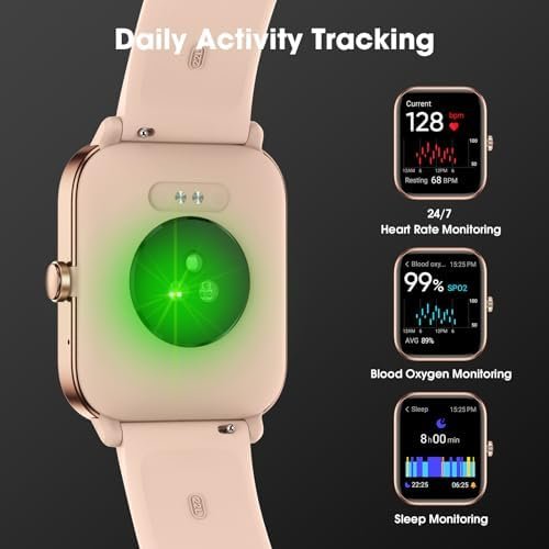 EURANS Smart Watch 45mm, Fitness Watch with Heart Rate/Sleep Monitor Steps Calories Counter, IP68 Waterproof Activity Tracker Compatible with Android iOS - Image 2