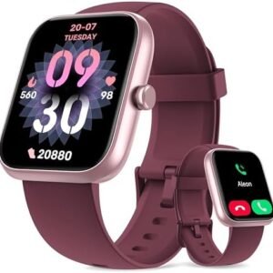 Smart Watch, 44mm Smartwatch Answer Make Calls, Alexa 1.83'' Fitness Watch, IP68 Waterproof Fitness Tracker Women Men, Heart Rate/Sleep Monitor, 100+ Sports Pedometer Watch for Android & iOS Phone