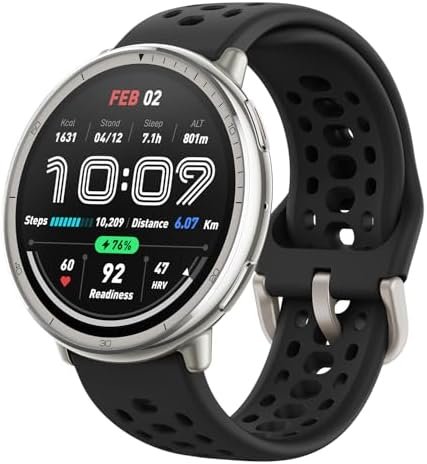 Amazfit Active 2 Sport Smart Watch Fitness Tracker for Android and iPhone, 44mm, 10 Day Battery, Water Resistant, GPS Maps, Sleep Monitor, 160+ Workout Modes, 400 Face Styles, Silicone Strap, Free App