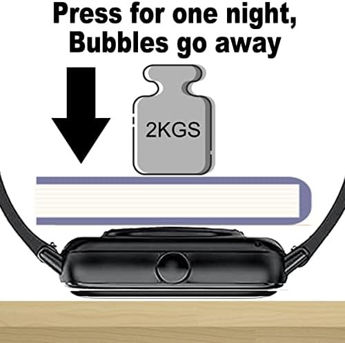 3D Screen Protector Compatible with Jacoosa K62 1.85 inches Fitness Tracker Smart Watch, PMMA Material, Anti-shatter, Full Coverage, with Non-slip Pad sticker, 3-PACK - Image 9