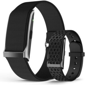 Smart Bracelet, Wearable Activity & Fitness Tracker Band, 24H Sleep Tracker, All-Day Continuous Heart Rate Blood Pressure Stress HRV Monitor, 120+ Sport Modes Smart Wristband with Free APP 2 Bands