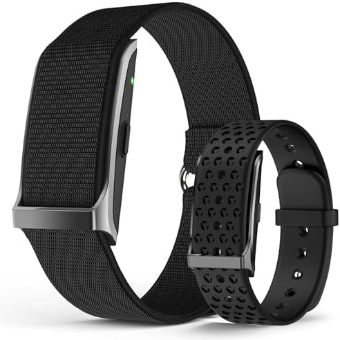 Smart Bracelet, Wearable Activity & Fitness Tracker Band, 24H Sleep Tracker, All-Day Continuous Heart Rate Blood Pressure Stress HRV Monitor, 120+ Sport Modes Smart Wristband with Free APP 2 Bands