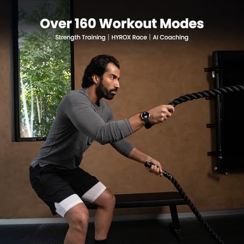 Amazfit Active 2 Premium Smart Watch Fitness Tracker (Round) for Android & iPhone, 10 Day Battery, Water Resistant, GPS Maps, Heart & Sleep Monitor, HYROX Mode, Sapphire Glass, Leather + Sport Strap - Image 4