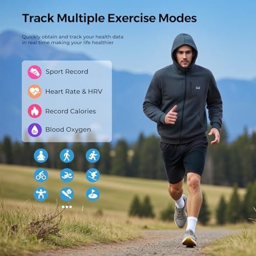 Smart Ring for Women Men - Fitness Tracker with Heart Rate/Blood Oxygen/Stress Monitor/Steps/Sleep Tracking, No App Subscription, 5ATM Waterproof Health Rings - Image 4