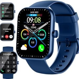 Smart Watch (Answer/Make Call), 2025 New Smartwatch for Men/Women, 1.96" Fitness Watch with 112 Sport Mode/Pedometer/Calories/Sleep/Heart Rate Monitor, IP68 Waterproof Fitness Tracker for Android iOS