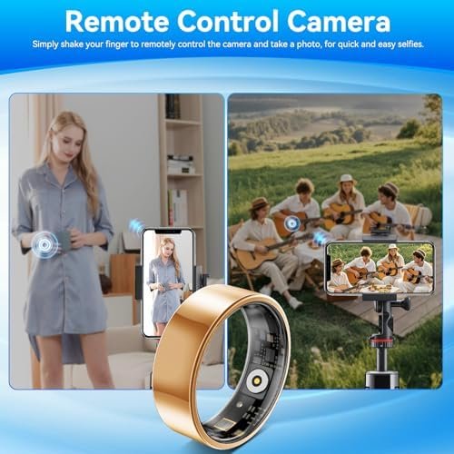 Smart Fitness Ring for Women Men - Activity & Health Tracker Ring with Heart Rate/Pressure/Sleep/Steps/Blood Oxygen Monitoring, 10ATM Waterproof for iPhone and Android, No Subscription Fee (10#) - Image 8