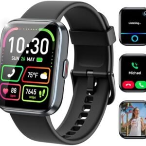 Smart Watches for Women and Men - Smart Watch Compatible for iPhone Android Phone,Alexa,Call & Notification Alerts,Heart Rate & Sleep Monitor,3 ATM Waterproof 1.83 Inches Fitness Tracker