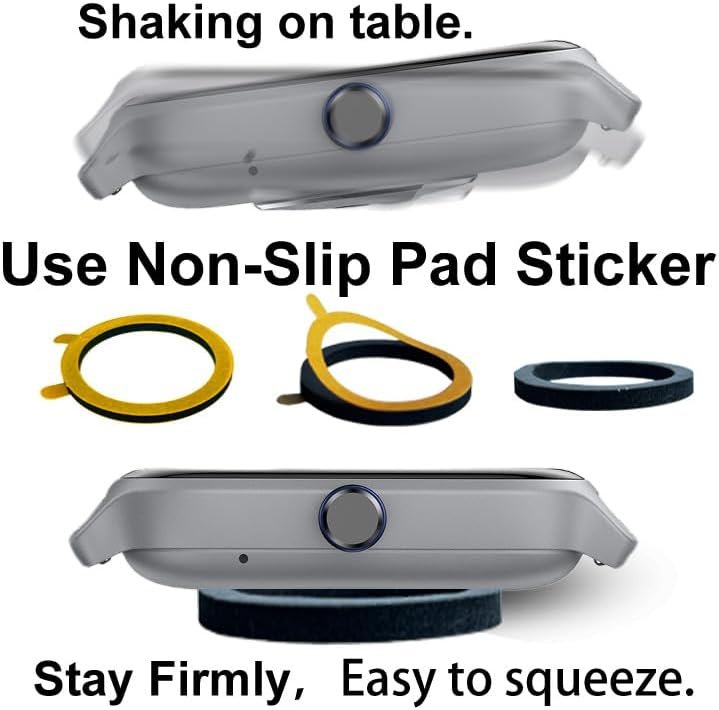 3D Screen Protector Compatible with Jacoosa K62 1.85 inches Fitness Tracker Smart Watch, PMMA Material, Anti-shatter, Full Coverage, with Non-slip Pad sticker, 3-PACK - Image 5