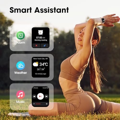 EURANS Smart Watch 45mm, Fitness Watch with Heart Rate/Sleep Monitor Steps Calories Counter, IP68 Waterproof Activity Tracker Compatible with Android iOS - Image 4