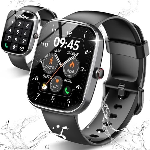 Smart Watch, 1.91" HD Screen Smartwatch for Men Women, Fitness Watch with Heart Rate/Sleep Monitor/Steps Monitor, 110+ Sports Modes, IP68 Waterproof Activity Trackers for Android iOS