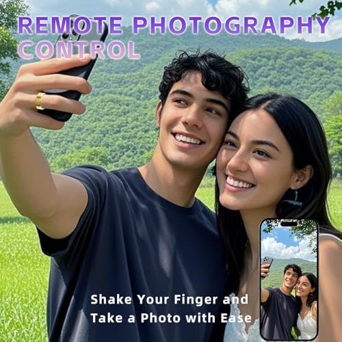 Smart Ring for Women Men – Fitness Tracker Ring with Heart Rate, SpO2, Blood Pressure, Sleep Monitoring, Step & Calorie Counter, No Subscription Fee,5ATM Waterproof,iOS & Android (Gold 8) - Image 4