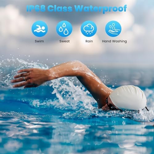 Smart Rings for Women Men, Health Fitness Tracker Ring with LED Display Screen, Sleep Tracker Rings Compatible with iOS/Android Activity Tracker/Heart Rate/SpO2/Sleep/Step - Image 6