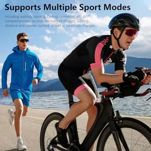 Smart Ring - Health and Fitness Tracker with Calories/Heart Rate/Blood Oxygen/Blood Pressure/Sleep Monitoring, IP68 Waterproof Pedometer for Exercise (Silver, #8) - Image 6