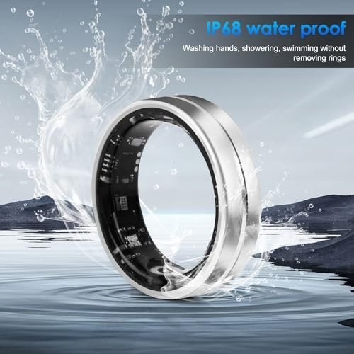 Smart Ring Fitness Tracker for Women Men - Waterproof Health Rings for Sleep Tracker, Heart and Blood Oxygen Monitor, Fitness Ring for Family Care,Step and Burned Calories Counter(8# - Image 8