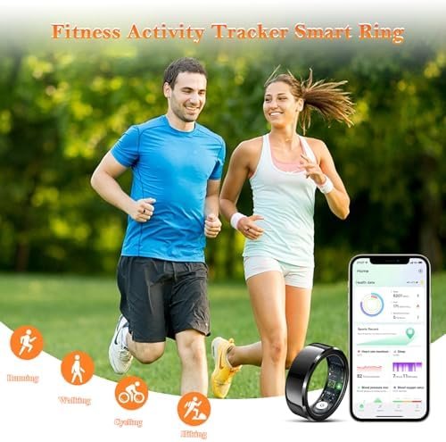 Smart Ring for Women Men-Wearable Fitness Tracker with Sleep Tracking Heart Rate Blood Oxygen Healthy Monitor Ring Activity Monitoring Steps Calories - Image 3