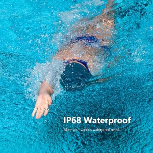 Smart Ring - Health and Fitness Tracker with Calories/Heart Rate/Blood Oxygen/Blood Pressure/Sleep Monitoring, IP68 Waterproof Pedometer for Exercise (Silver, #8) - Image 5