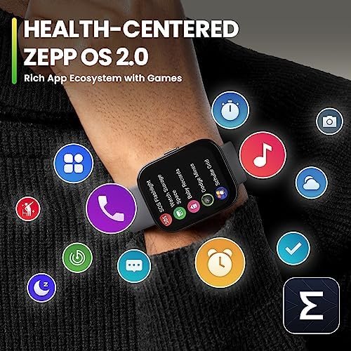 Amazfit Bip 5 Smart Watch 46mm, GPS, Amazon Alexa Built-in, Bluetooth Calling, 10-Day Battery, Heart-Rate & VO2 Max, Sleep Health Monitoring, AI Fitness Tracker App, for Android & iPhone, Black - Image 11