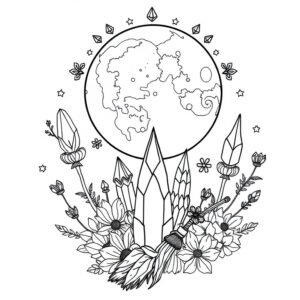 Adult Witch Coloring Pack 002